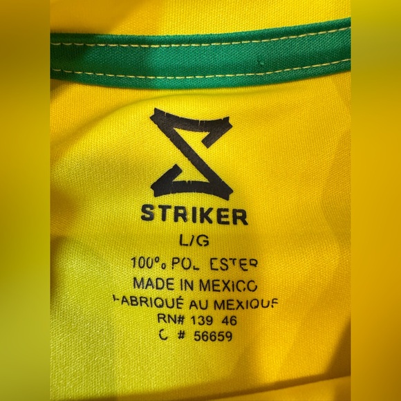 BRASIL Retro Youth Soccer Jersey by STRIKER – Dri-Fit – Size Youth Large - Picture 9 of 9